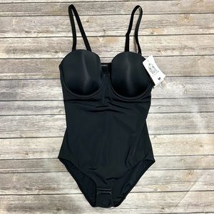 Wacoal Black Reshape Strapless Shaping Underwire Padded Bodybriefer 36D 36 D NWT
